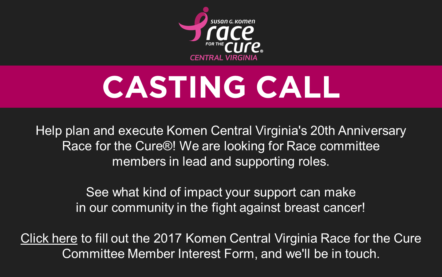 2017 Race Casting Call