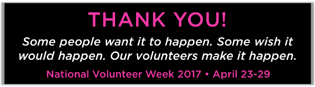 2017 volunteer appreciation week