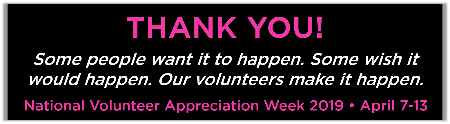 2019 volunteer appreciation week