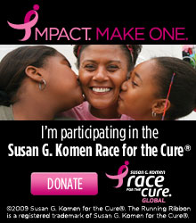 Help me reach my goal for the Susan G. Komen Global Race for the Cure! Help me reach my goal for the Susan G. Komen Global Race for the Cure!