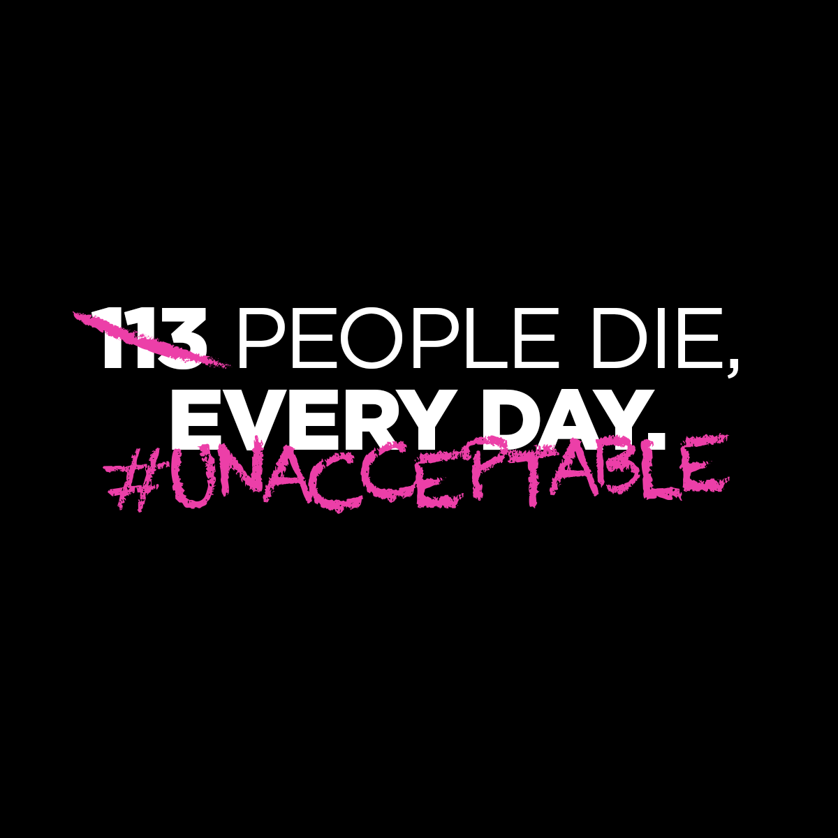 113 die each day