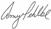 Amy Pehlke signature