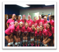 UT of Martin Volleyball team goes Passionately Pink!