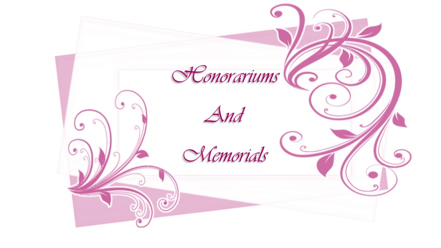 Honorariums and Memorials logo