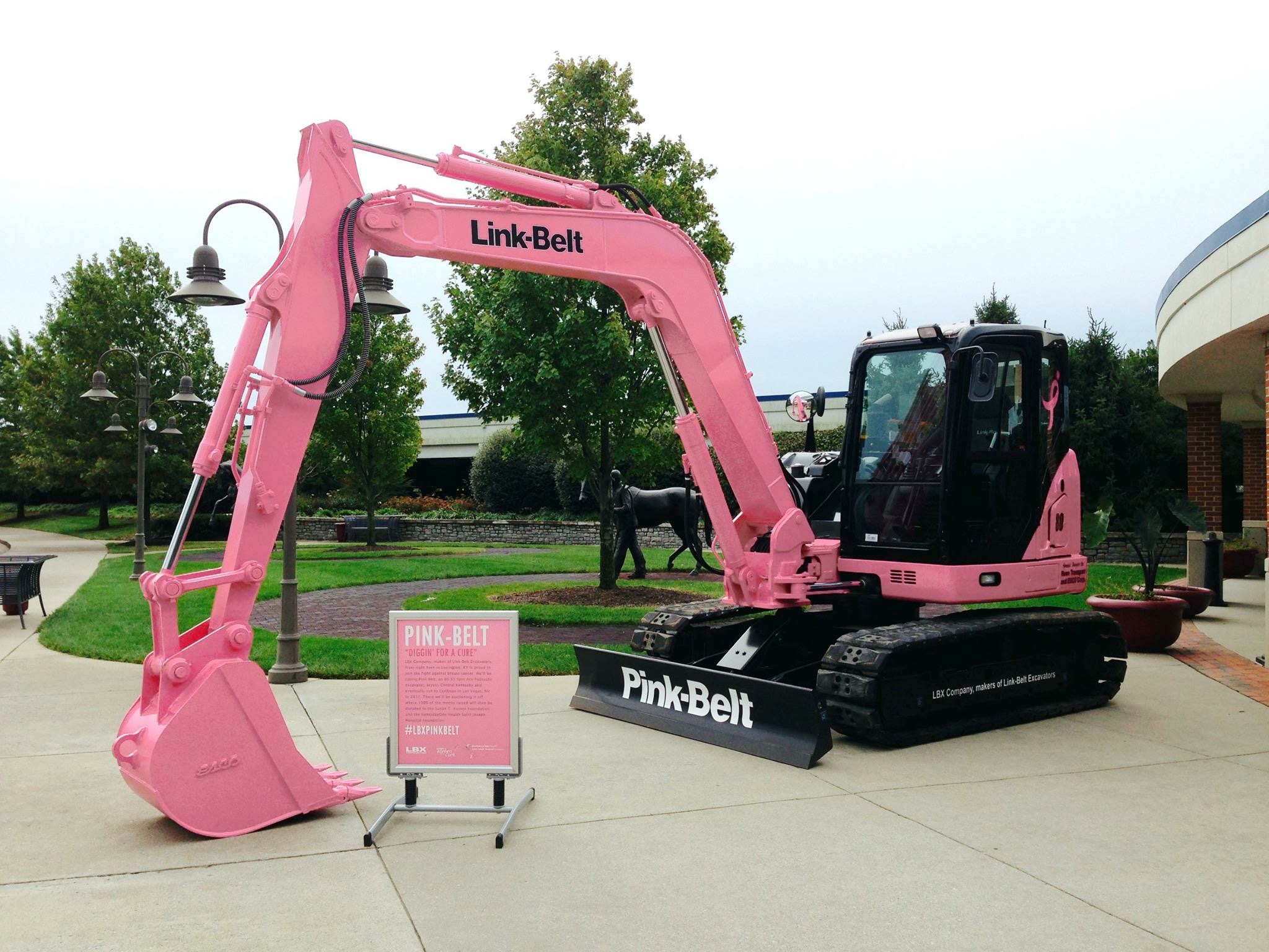 LBX pink excavator