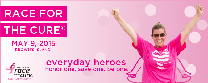 2015 Race - everyday heroes banner with lady