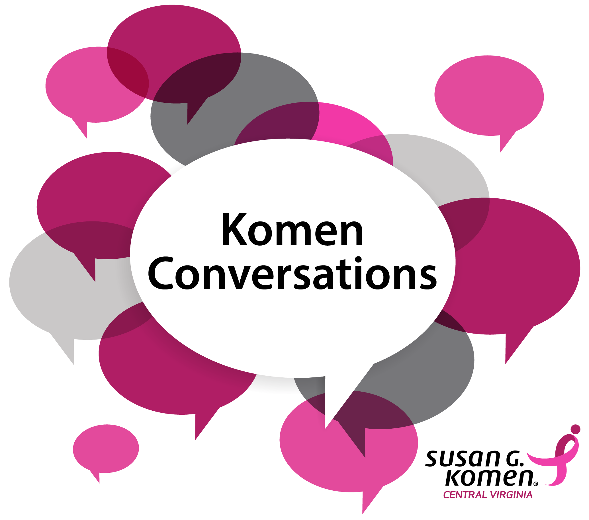 Komen Conversations square logo with white background