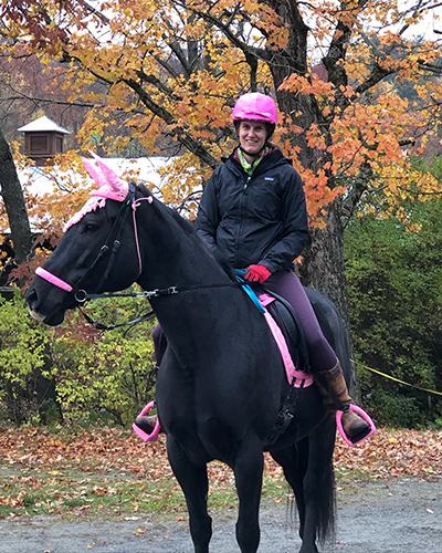 Rider on dark horse