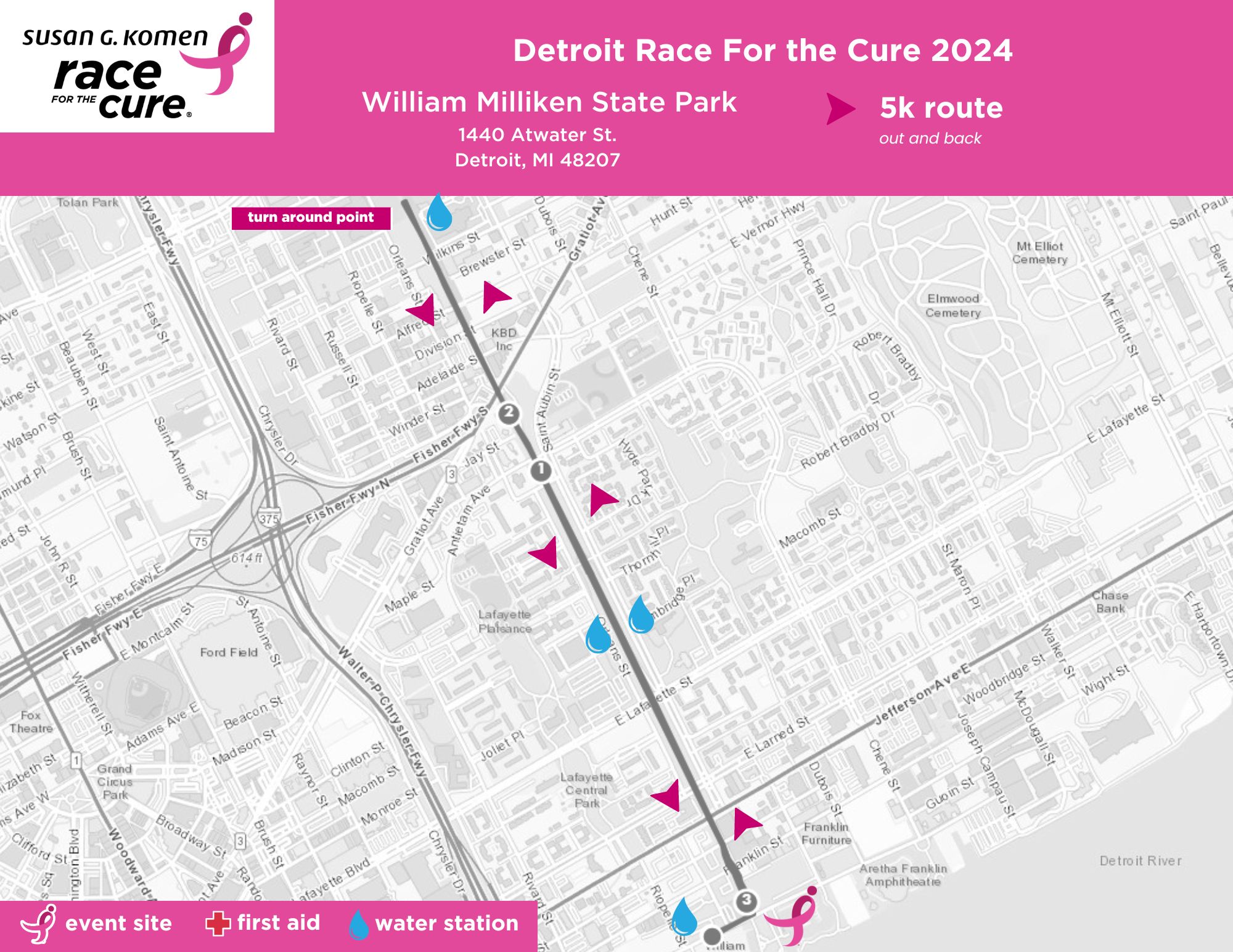 Susan G Komen 2024 Komen Detroit Race For The Cure Event Information