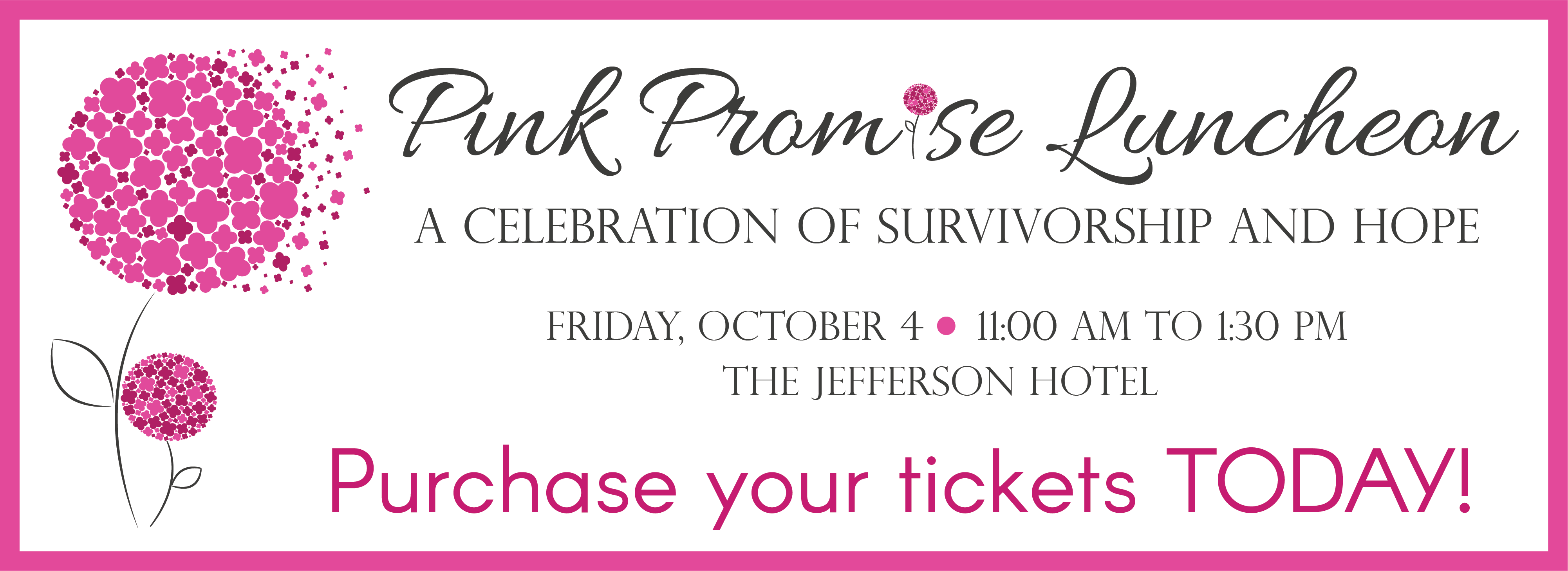 2019 Pink Promise Luncheon banner