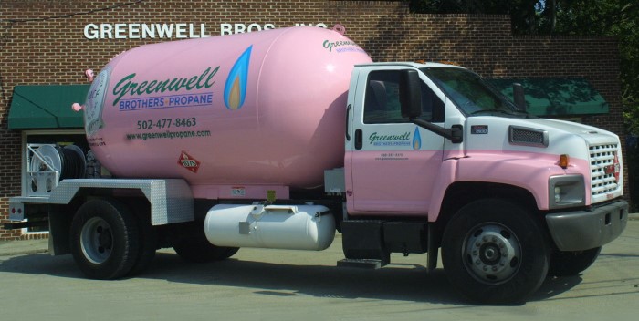 greenwell pink truck