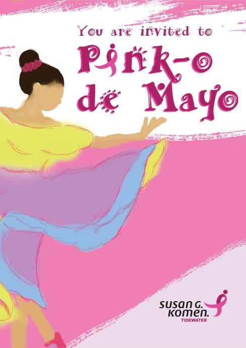 Pink-o de mayo invitation