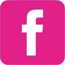pink Facebook icon - no background