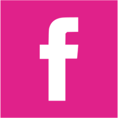 pink Facebook square icon - no background