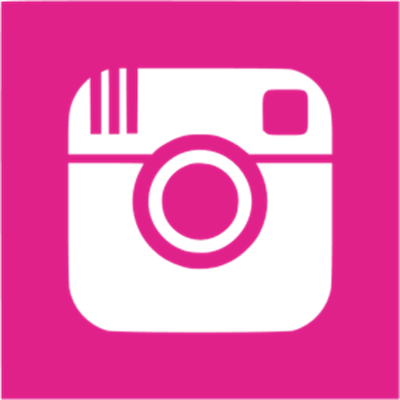 pink Instagram square icon - no background